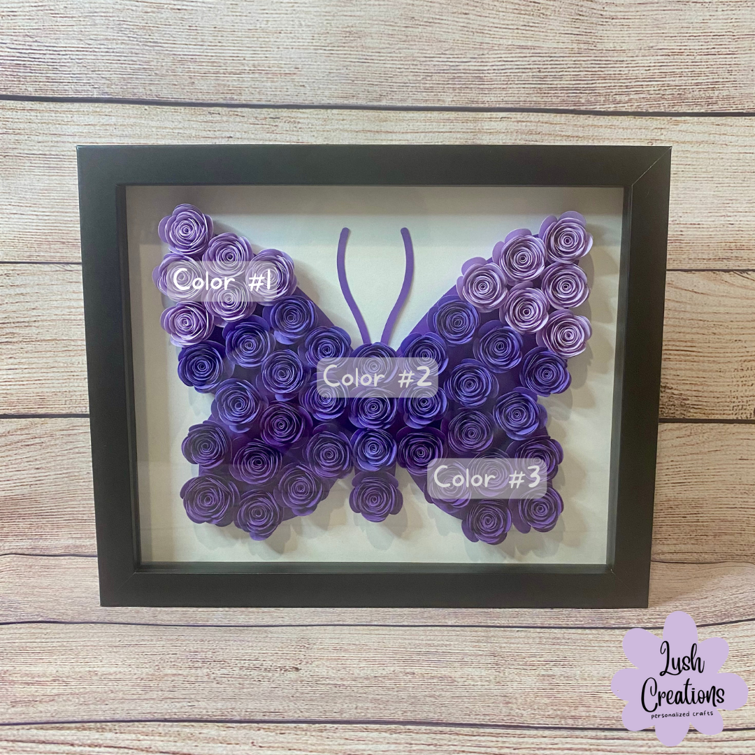 Ombré Butterfly Flower Box