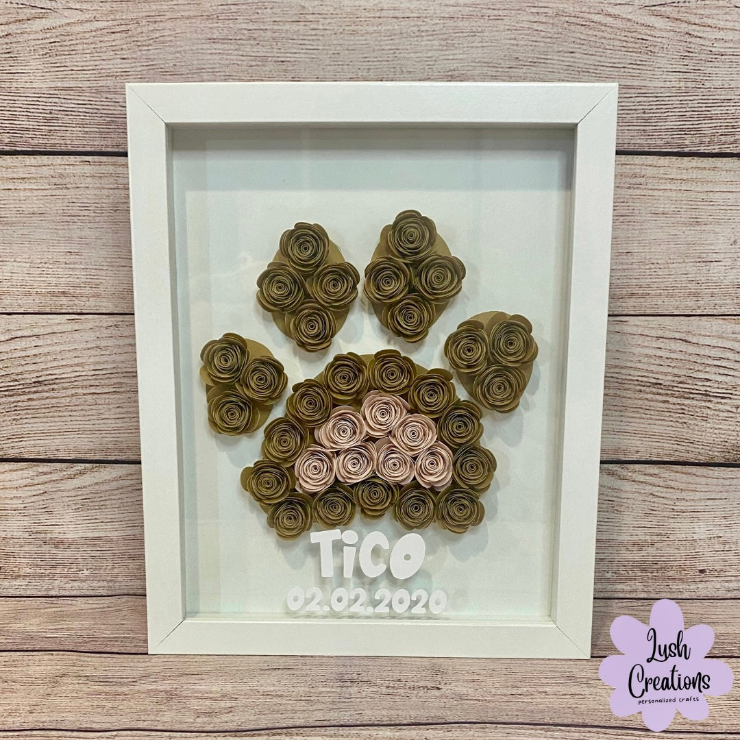 Paw Print Flower Box